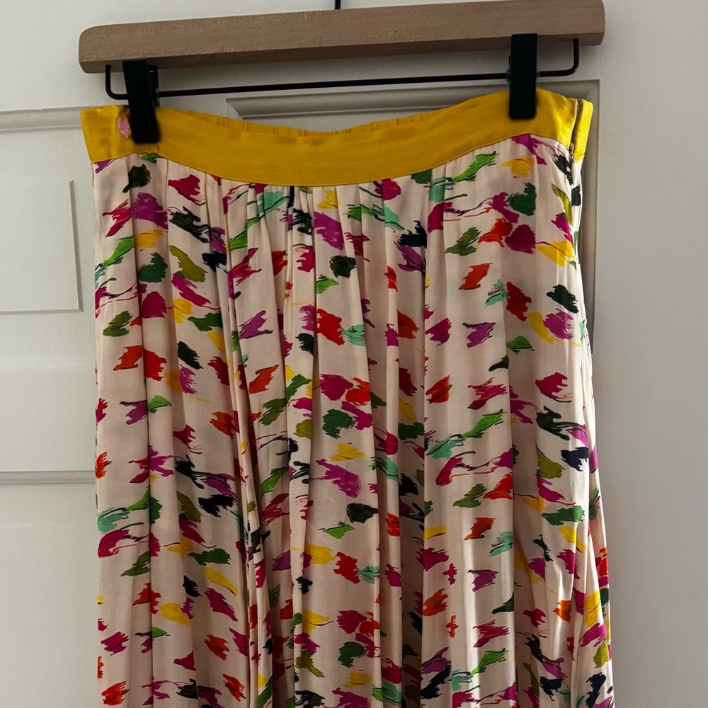 Silk colorful skirt